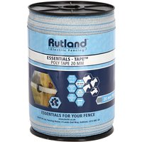 Rutland Essentials poly tape 20mm white/blue 200m 426105RUT