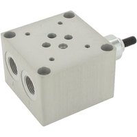 Eurofluid sub plate with pressure relief valve P06E2GEZ