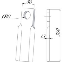 Topper Blade 80x300mm Procomas CK4830