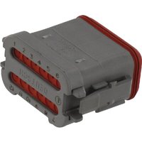 TE Connectivity DEUTSCH Plug housing 12 P. Female DT gra DSDT0612SACE05
