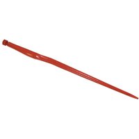 SHW Silage tine, cranked: 38mm star section 36x800mm, pointed tip with M20x1.5mm nut, red, KT8E
