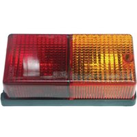 Rear light rectangular, amber/red, bolt on TOR4503