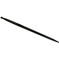 Battista Porteri Loader tine, straight, double T section 36x1,000mm, pointed tip with M22x1.5mm nut, black, RT3