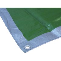 Faithfull Tarpaulin 5.4 x 3.6m Green/Silver 80gsm FAITARP1812