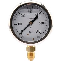 ET Pressure gauge diameter 63 0–600bar 1/4" bottom MA63600L04SSGF