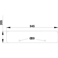 Kramp Rear window lower D8058
