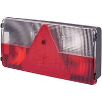 Hella Rear light RH rectangular, 12V, red/orange/white, housing: grey, bolt on, 281x53.5x138.9mm, 2VB341032141