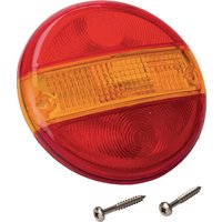 Aspöck Light lens, amber/red, round rear 188382107
