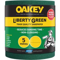 Oakey Liberty Green Sanding Roll 115mm x 5m 80G 66261116688