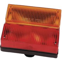 Cobo Rear light RH rectangular, red/amber, bolt on AMP plug, 02285000