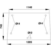 Kramp Rear window upper D8525