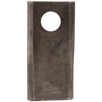 Kramp Mower blade LH 105x48x4.3mm bore diameter 20mm Suitable for Kuhn 25 pack K6801410KR