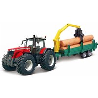 Bburago Massey Ferguson 8700 with log trailer BB1831659