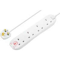 Masterplug 4 Socket Surge Protected Extension Lead 240v