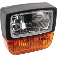 Cobo Headlight Incandescent/Halogen, LH square, amber/transparent, bolt on, 184x167mm, Deutsch 6-pin, 05098200