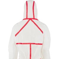 3M Disposable overalls, size M, white/red, by 4565M