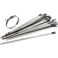 Faithfull Stainless Steel Cable Ties 4.6 x 290 mm FAICT29046SS