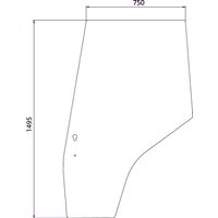 Kramp Door glass left 3804659M1N