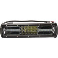Kramp Work light bar LED, 81W, 7290lm, rectangular, 12/24V, white, 301.8x89mm, Cable, Combo, 54 LED's, LA10301