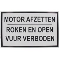 Unbranded Sign "Motor afzetten " WB3199999
