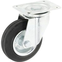 Ro-Carr Caster wheel swivel, rubber wheel: diameter 125x37.5mm, plate fitting: 115x85mm Load: 130kg, WH5081125