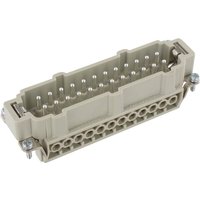 Harting Inserts, Screw termination, Male, Polycarbonate (PC), RAL 7032 09330242601