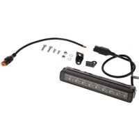 Kramp Work light bar LED, 45W, 3780lm, rectangular, 12/24V, white/orange, 246x40x54mm Deutsch plug, Combo, straight, 9LED's, E-BOOST LA10820