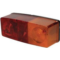 Rear light rectangular, amber/red, bolt on, 158x50x63mm 488331