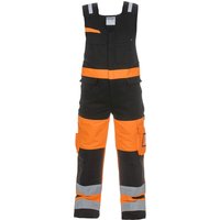 Hydrowear Dungarees, size L, Hi-Vis, orange/black, Trendy High Visible Stretch-Line, by 044485OB52