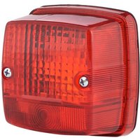 Hella Brake light square, 12/24V, red, bolt on, 84x51x84mm, 2SB003014151