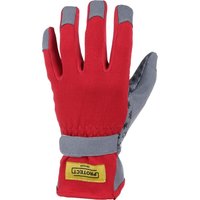 Kramp Gloves red-grey microfibers/Spandex size 8/M Protect Gardening by KG0700508