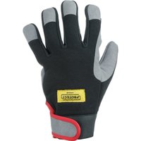 Kramp Work gloves black-grey microfibers/Spandex size 9/L Protect by KG0400209