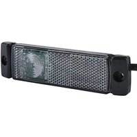 Hella Marker light LED, 1.20W, rectangular, 24V, white, bolt on, 130x32mm, Quick-link, 1 LED, 2PG008645631