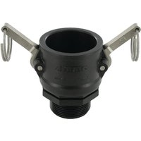 Arag Camlock Type B 1 1/2" male thread polypropylene 18106B