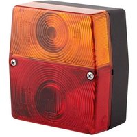 Hella Rear light square, 12V, red/orange, bolt on, 98x51x103mm, 5-pin, 2SE998530077