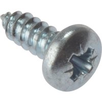 ForgeFix Pozidriv Self-Tapping Screw Pan Head ZP 1in x 10 Box 200 STPP110ZP