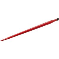 Battista Porteri Loader tine, straight, square section 37x800mm, pointed tip with M20x1.5mm nut, red, FT12