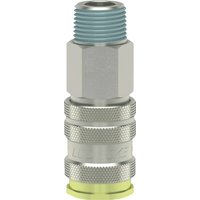 Lüdecke Q-Rel coup with 3/8" BSP M/Thd ESAC38A