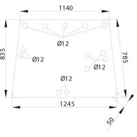 Kramp Rear window upper D8070