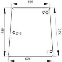 Kramp Side glass 178810111150N