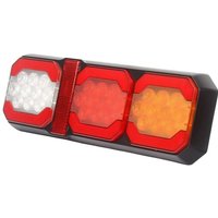 Kramp Multifunction rear light LED, 12-24V, 295x100x30mm, 1.5m cable, white/orange/red, LA40091