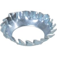 Kramp Serrated lock washer M10x19x0.4mm, Steel Zinc-plated DIN 6798 6798V10