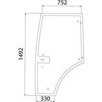 Kramp Door glass 7700073325N
