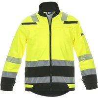 Hydrowear Softshell jacket, yellow-black, size L, UK:40/EU:52-54, Trendy Hi-Vis Line, Telford by 04025985YBL