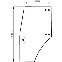 Kramp Door glass Left SLH 00097700050N
