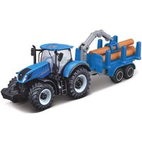 Maisto New Holland T7.315 HD with log trailer MA15590NL