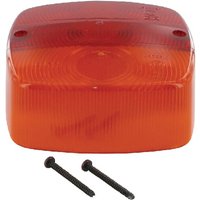 Geka Light lens, red/amber, square rear/left E123