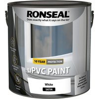 Ronseal uPVC Paint White Satin 2.5L 39394