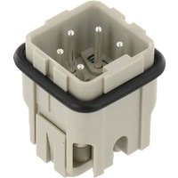 Harting Insert A, Male 4P Screw 09200042611