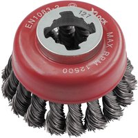 Faithfull X-LOCK Wire Cup Brush Twist Knot 75mm FAIWBT75XL